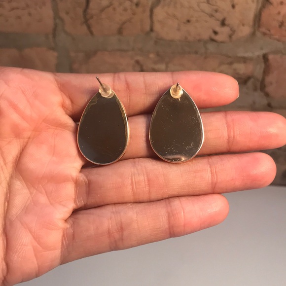 Cheetah print teardrop earrings - Picture 2 of 3